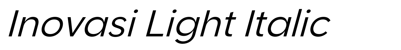 Inovasi Light Italic